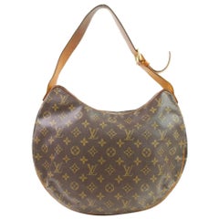 Vintage Louis Vuitton Croissant Monogram Mm 866946 Brown Coated Canvas Shoulder Bag