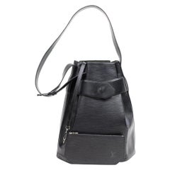 Vintage Louis Vuitton Sac D'epaule Epi 867008 Black Leather Shoulder Bag