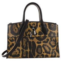 Louis Vuitton City Steamer Handbag Wild Animal Print Canvas EW
