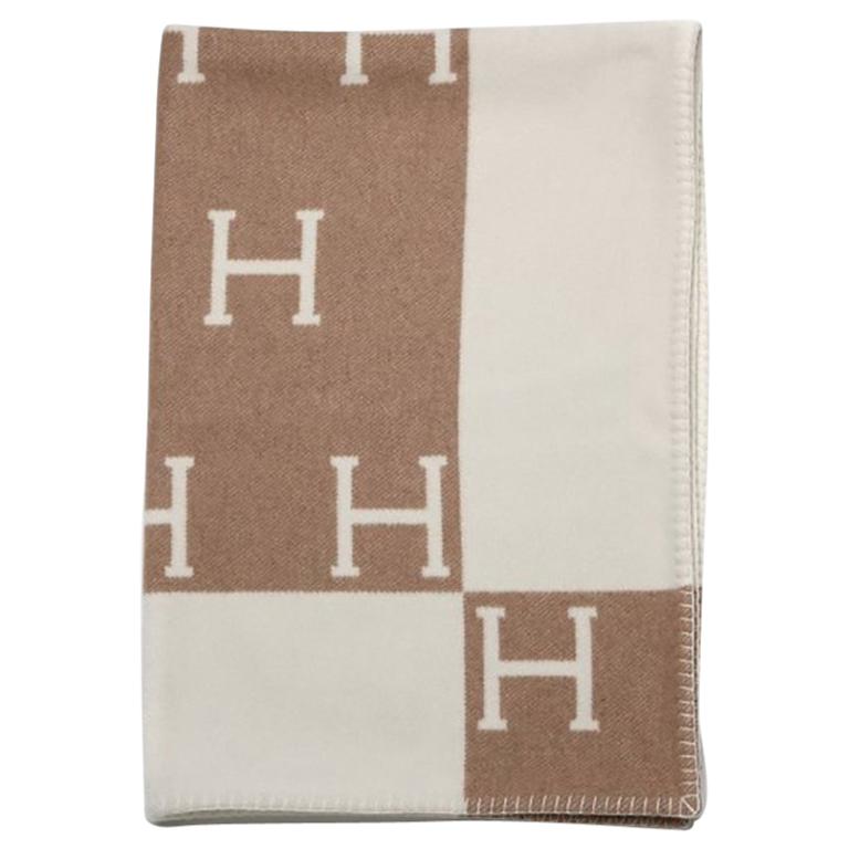 Hermès Avalon throw blanket Camel For Sale at 1stDibs