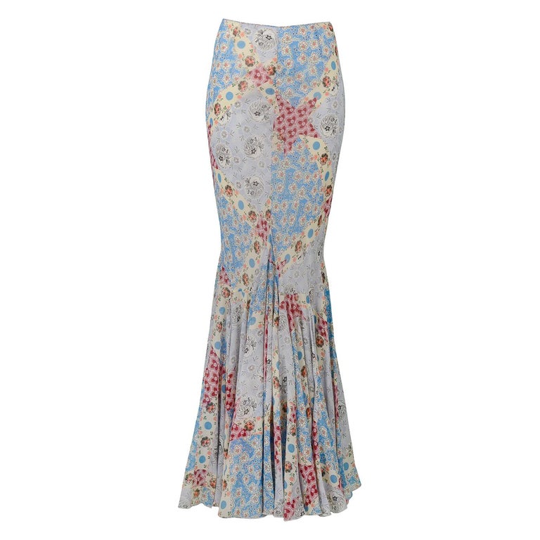 dior patchwork skirt