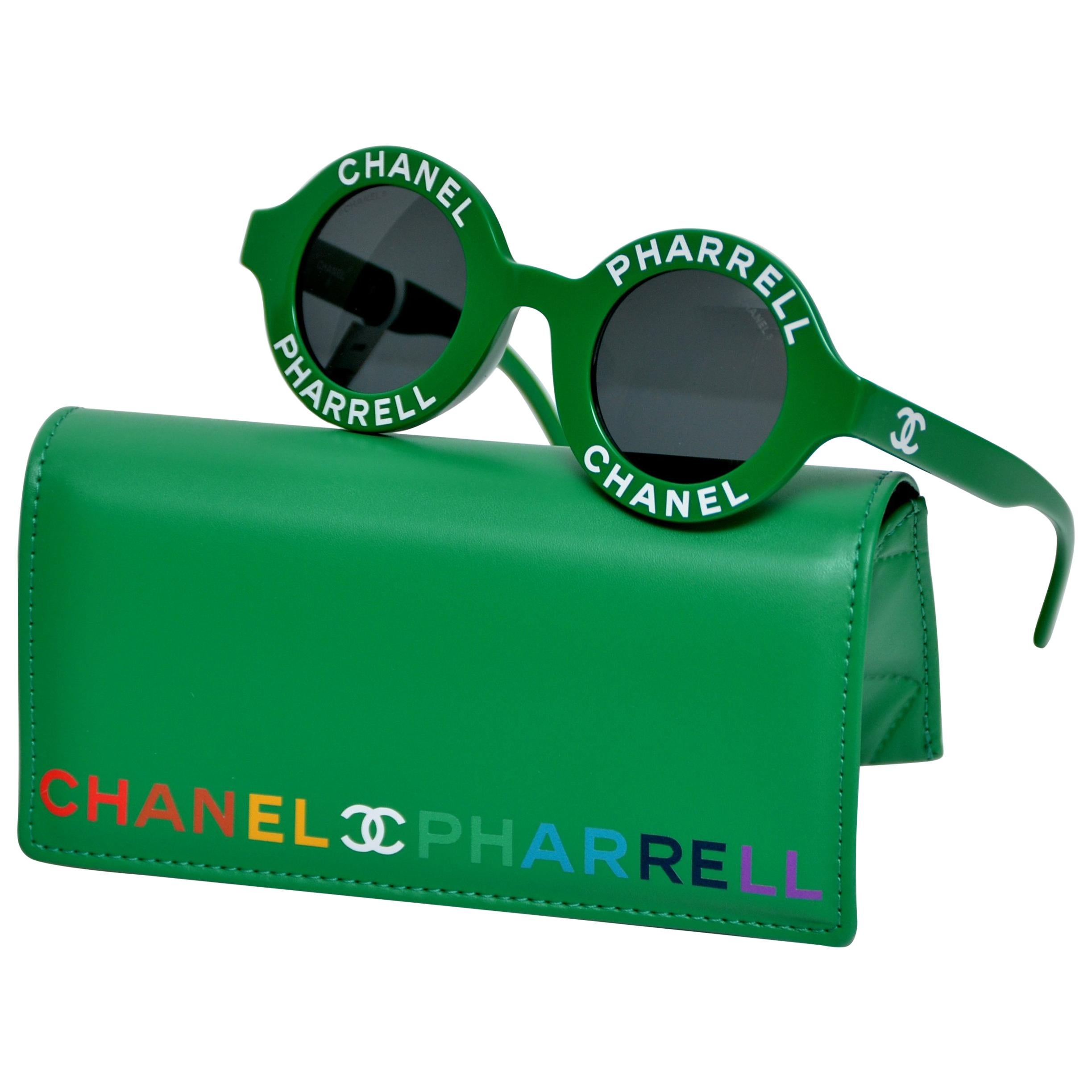 Chanel x Pharrell Capsule Collection Green Sunglasses NEW For Sale at  1stDibs