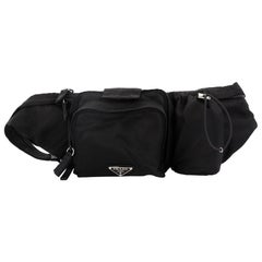 Used Prada Convertible Multipocket Belt Bag Tessuto Medium