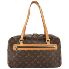 Louis Vuitton Monogram Cite Gm 866655 Brown Coated Canvas Shoulder Bag