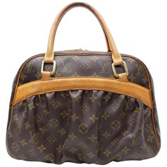 Vintage Louis Vuitton Mizi Monogram 866533 Brown Coated Canvas Satchel