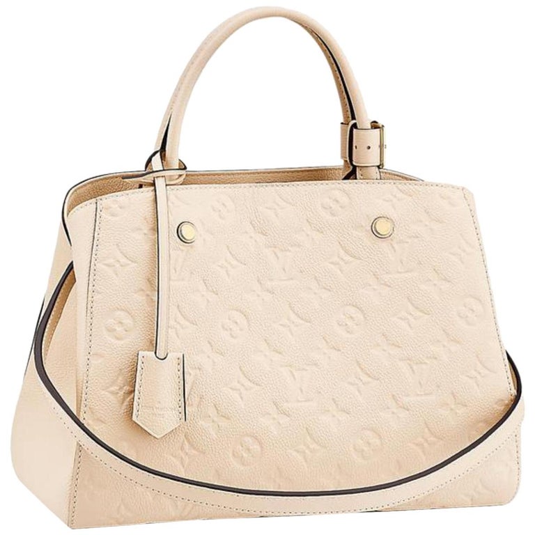 Louis Vuitton Empreinte Mm 2way 865979 White Patent Leather Shoulder Bag  For Sale at 1stDibs