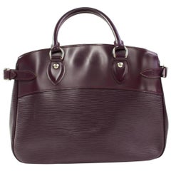 Vintage Louis Vuitton Passy Cassis Epi Pm 867138 Purple Leather Satchel