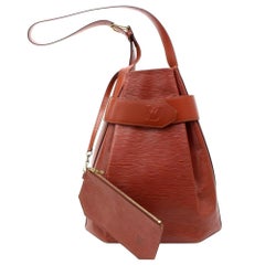 Louis Vuitton Sac D'epaule W W/ Pouch 867043 Brown Leather Shoulder Bag
