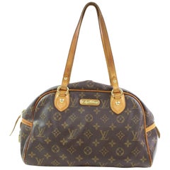 Vintage Louis Vuitton Montorgueil Monogram Pm 867030 Brown Coated Canvas Shoulder Bag