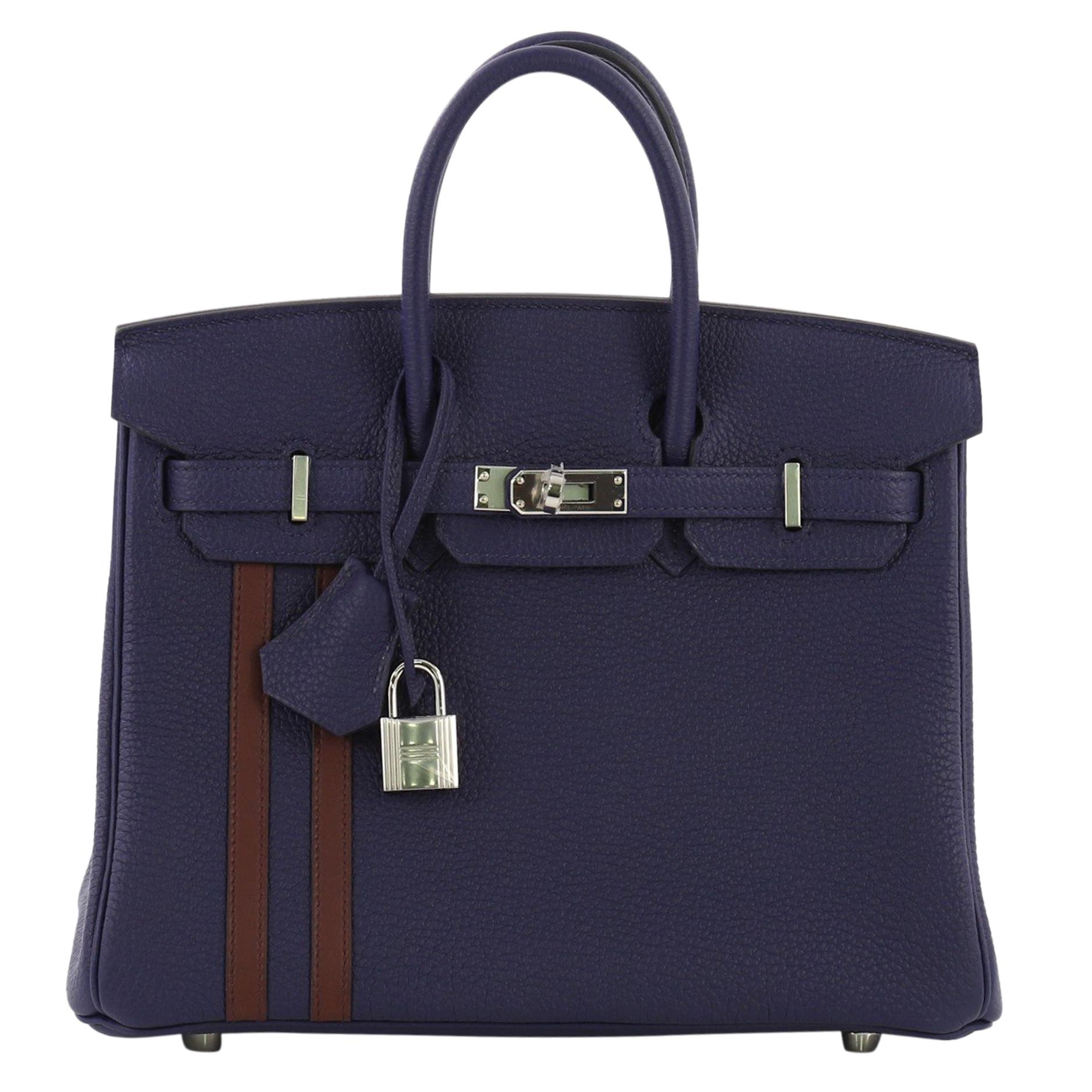 Hermes Officier Birkin Handbag Limited Edition Togo with Swift 30