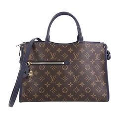 Sold at Auction: Louis Vuitton - Popincourt Shoulder Bag Brown Black LV  Monogram Tote Gold Medium