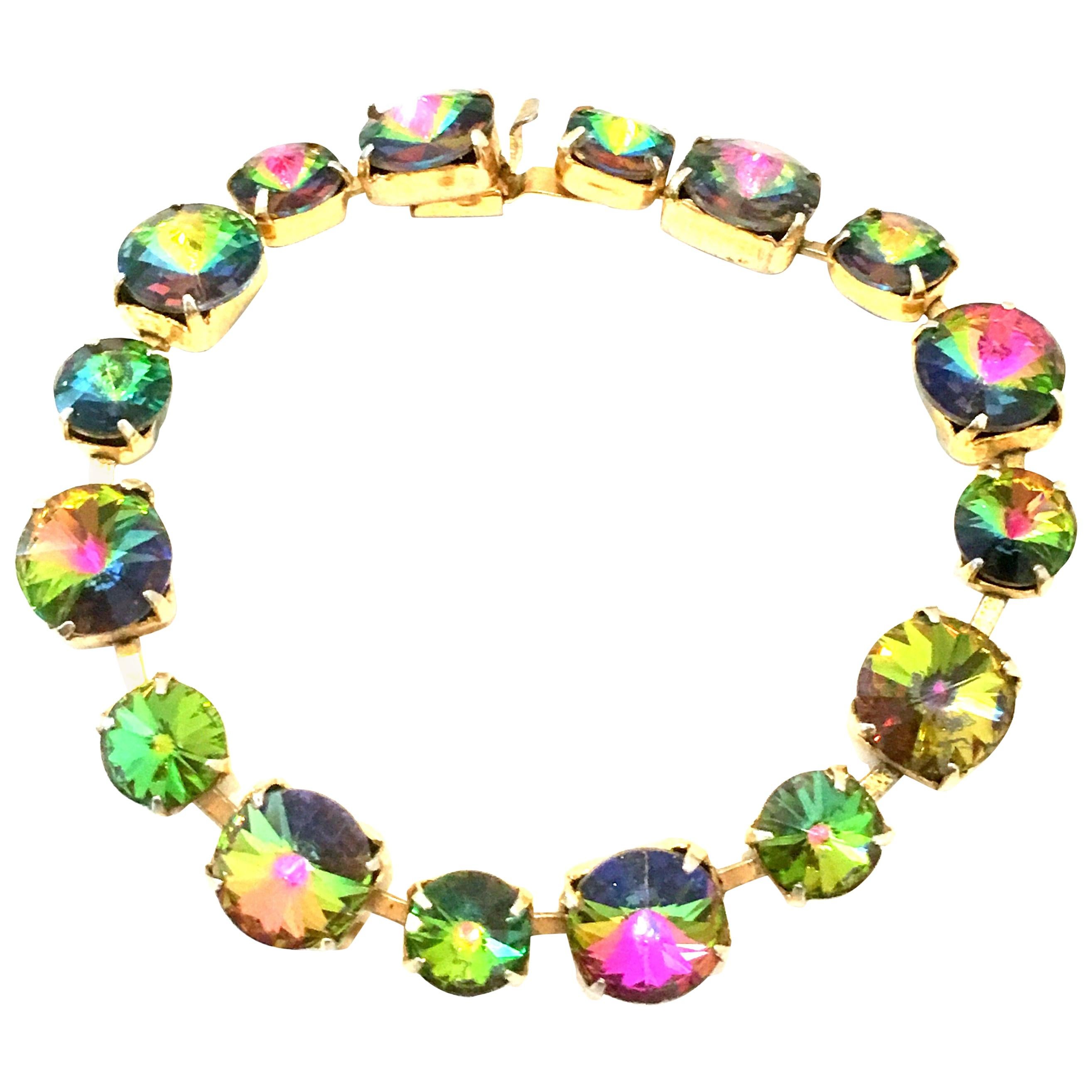 20th Century Gold Plate and Austrian Crystal Rivoli Water…