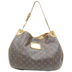 Louis Vuitton Galliera Monogram Pm 865690 Brown Coated Canvas Hobo Bag