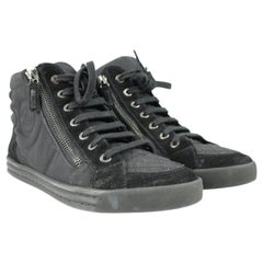Vintage Chanel Black Quilted Cc High Top Sneakers 32cca3917 Sneakers