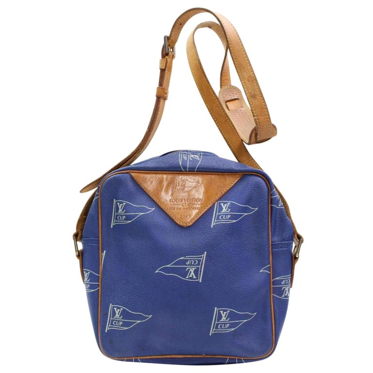 Louis Vuitton Lv Cup Sac San Diego 867246 Blue Coated Canvas Shoulder Bag  For Sale at 1stDibs