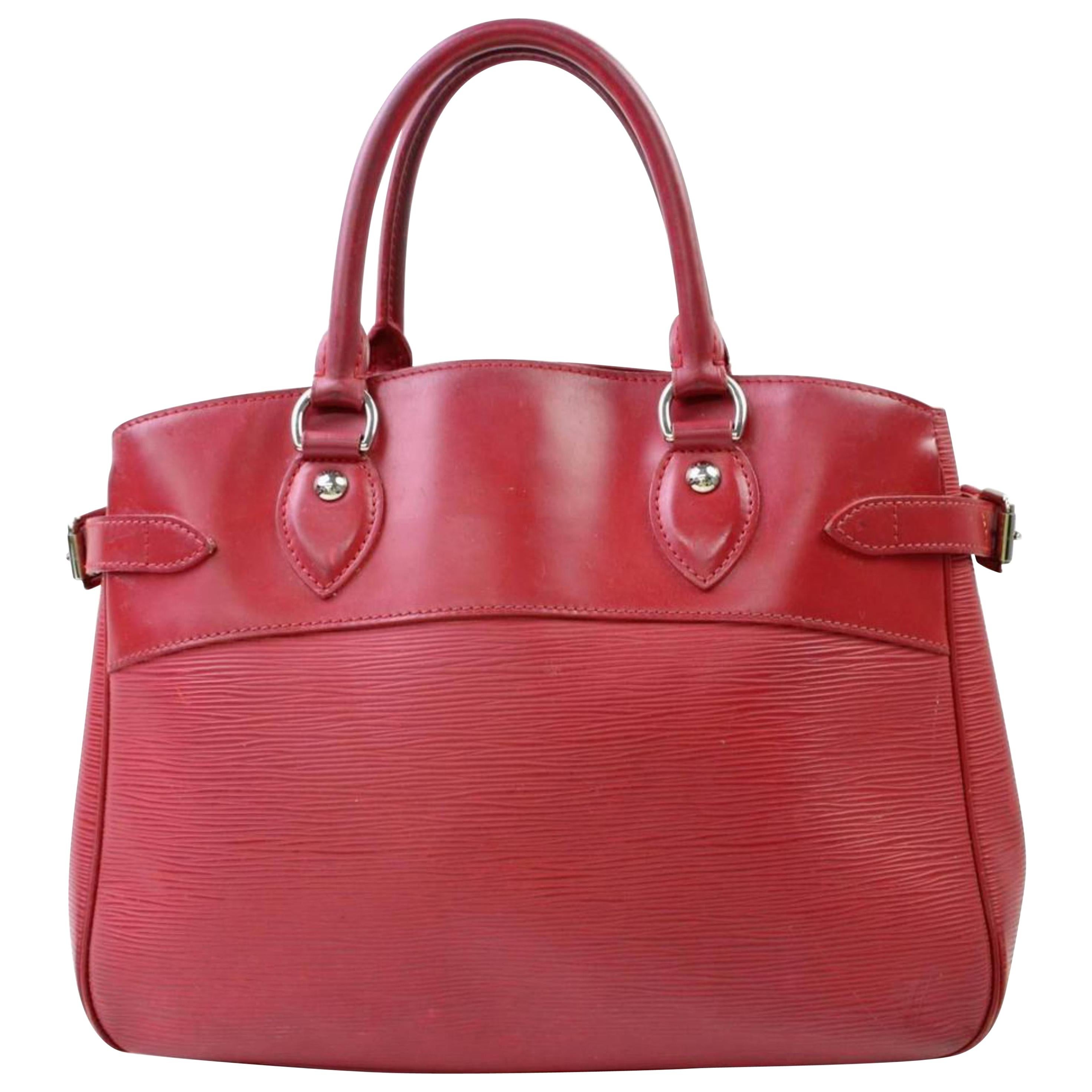Louis Vuitton Passy Epi Pm 866705 Red Leather Satchel For Sale