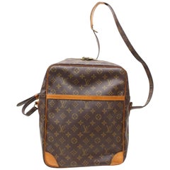 Louis Vuitton Danube Extra Large Gm 866716 Brown Coated Canvas Shoulder Bag