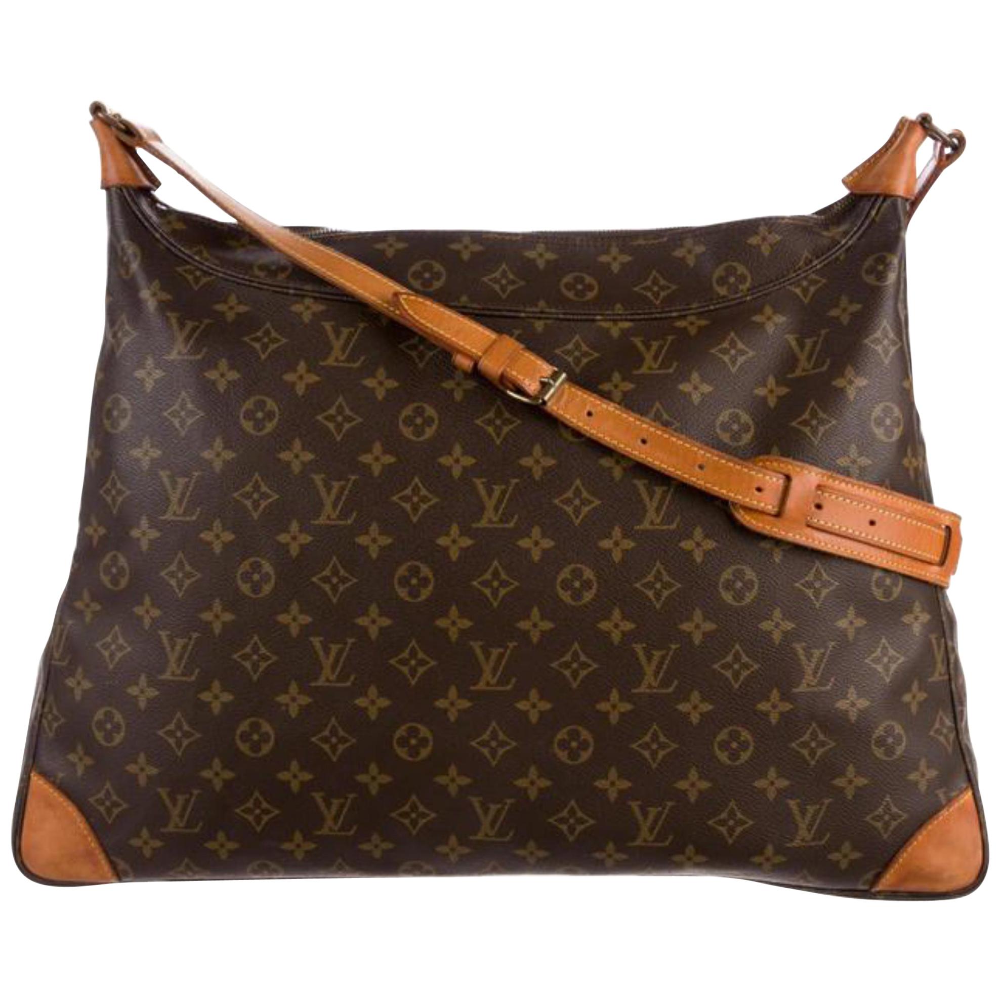 Louis Vuitton Xl Monogram Sac Promenade 866720 Brown Coated Canvas Shoulder Bag For Sale