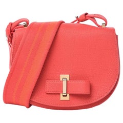Delvaux Le Mutin Mini Leather Saddle Bag
