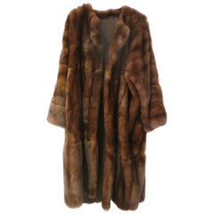 Full Length Kimono Shape Russian Sable Coat by Bisang Fourrures, Switzerland