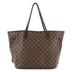 Used Louis Vuitton Neverfull Tote Damier MM