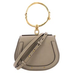 Chloé Small Nile Half-moon Bag in Natural