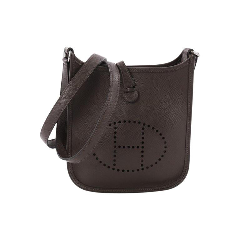 Hermes Long Strap Evelyne Crossbody Bag Epsom TPM at 1stDibs