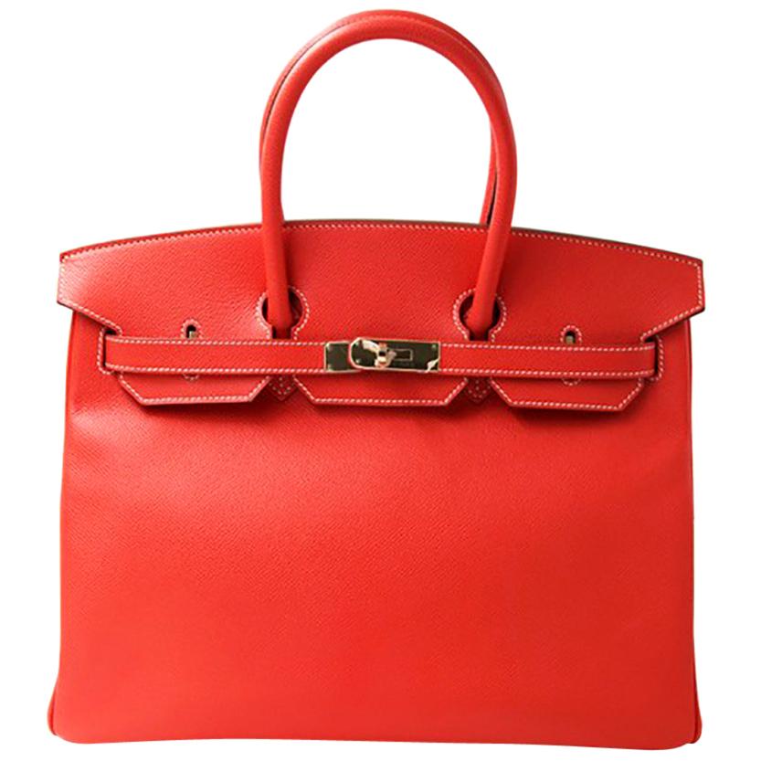 Hermès Birkin Rose jaipur Epsom 35 Leather Tote For Sale