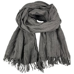 JOHN VARVATOS * U.S.A. Charcoal Wool Scarf