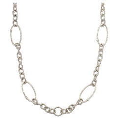 Judith Ripka Sterling Silver/18K Gold 18" Chain Link Necklace