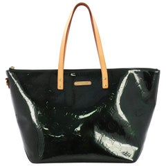 Louis Vuitton Green Vernis Alma MM Dark green Leather Patent leather  ref.229748 - Joli Closet