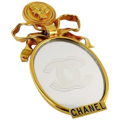 Chanel Vintage Massive Mademoiselle Mirror Brooch