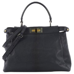 Fendi Peekaboo Handbag Ombre Leather Regular