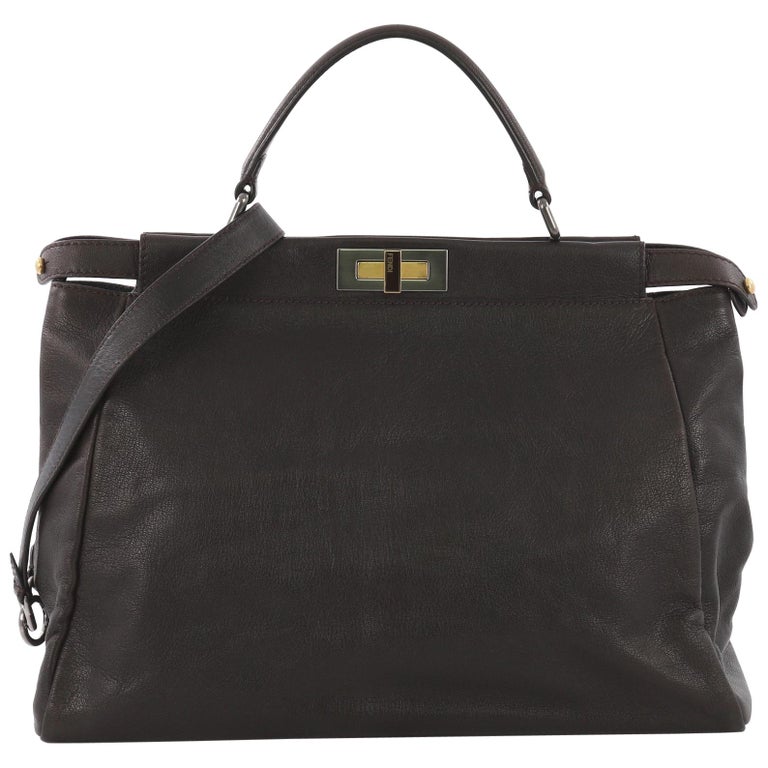 Fendi Peekaboo Handbag Leather Large at 1stDibs