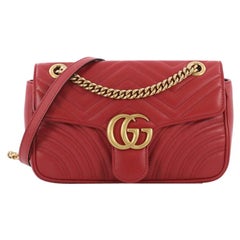 Gucci GG Marmont Flap Bag Matelasse Leather Small
