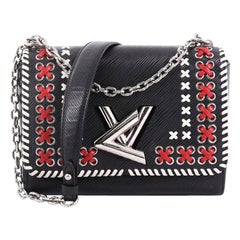 Louis Vuitton Twist Handbag Limited Edition Whipstitch Epi Leather MM