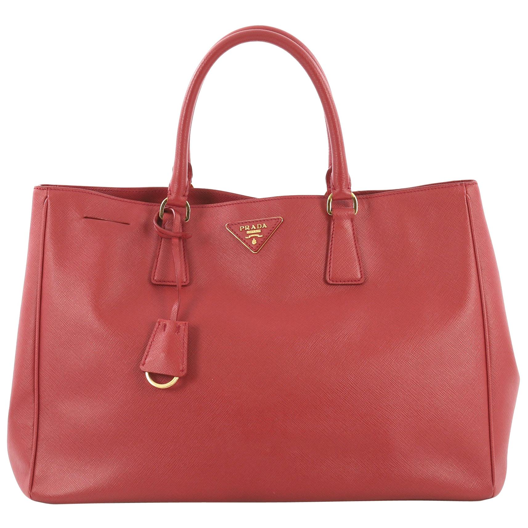 Prada Lux Open Tote Saffiano Leather Medium