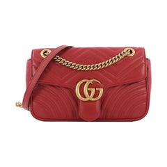 Gucci GG Marmont Flap Bag Matelasse Leather Small