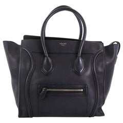 Celine Luggage Handbag Smooth Leather Mini