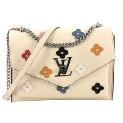 Louis Vuitton Mylockme Handbag Flower Embellished Leather BB