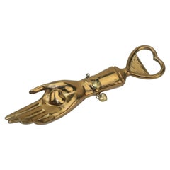 Vintage Italian Brass Hand Bottle Opener