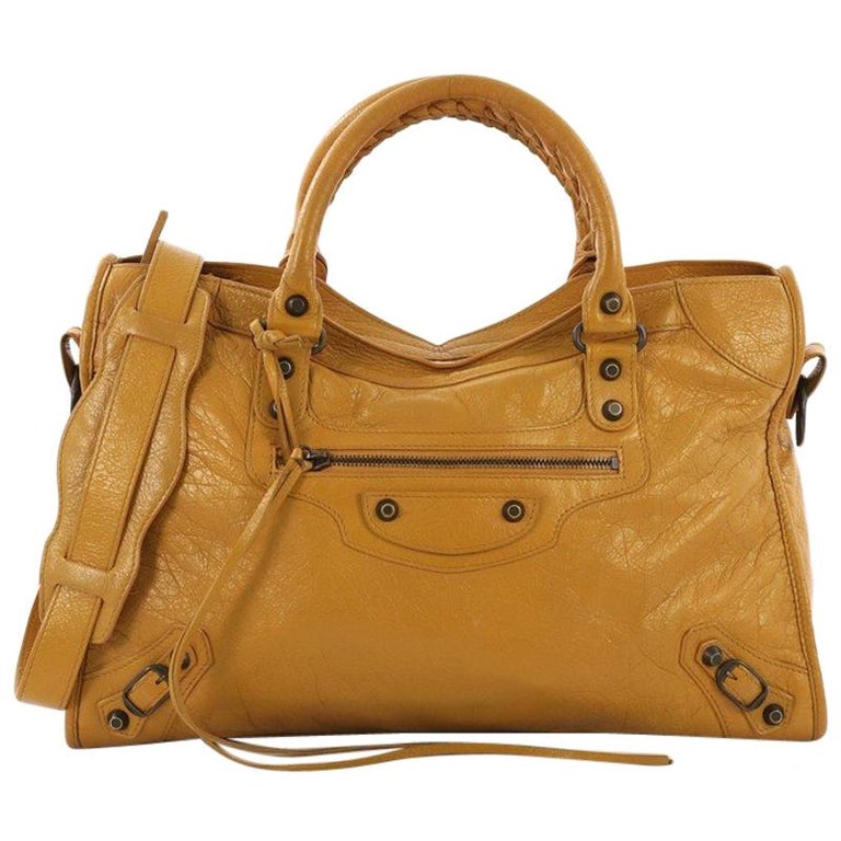 Balenciaga City Classic Studs Handbag Leather Medium at 1stDibs