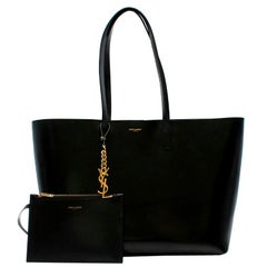 Used Saint Laurent Large Black Tote Bag