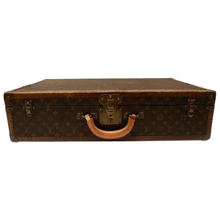 Louis Vuitton Vintage Monogram Hard Suitcase For Sale