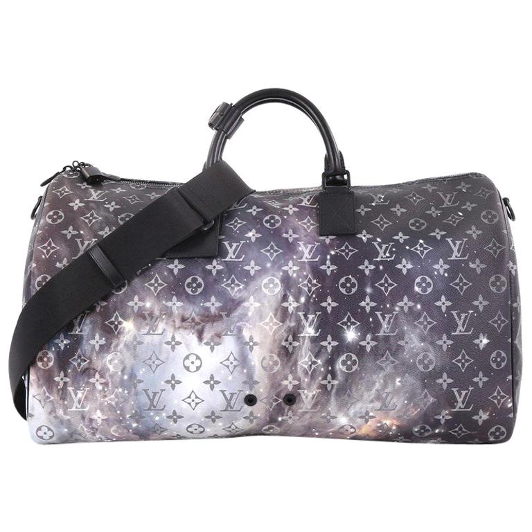 Louis Vuitton Keepall Bandouliere Bag Limited Edition Monogram Galaxy Canvas 50 at 1stdibs