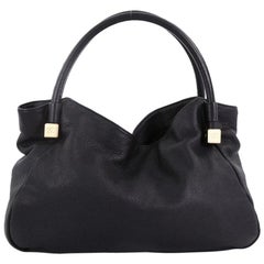 Chanel Vintage CC Dice Shoulder Bag Leather Large