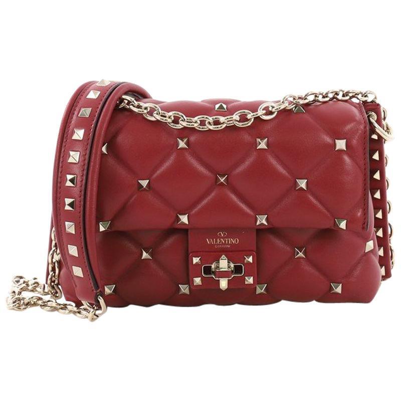Valentino Candystud Crossbody Bag Leather Large