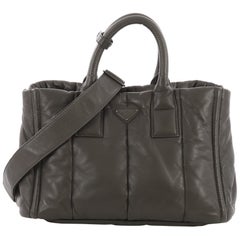 Prada Bomber Convertible Tote Nappa Leather Medium