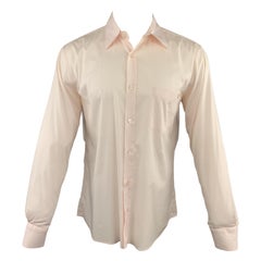 ALEXANDER MCQUEEN Size M Light Pink Button Up Long Sleeve Shirt