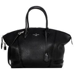 Louis Vuitton Black Veau Cachemire Leather Soft Lockit PM Bag w. Strap